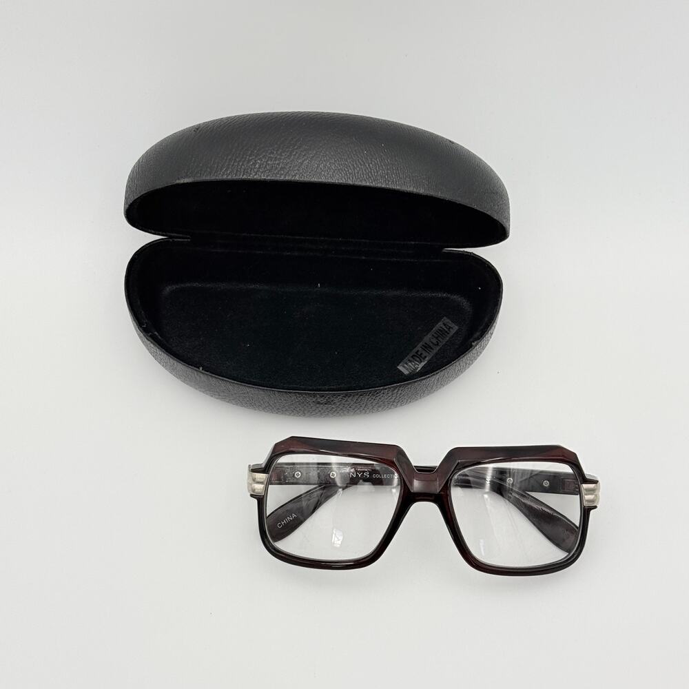 NYS Collection 1702-82 Oversized Retro Square Clear Glasses